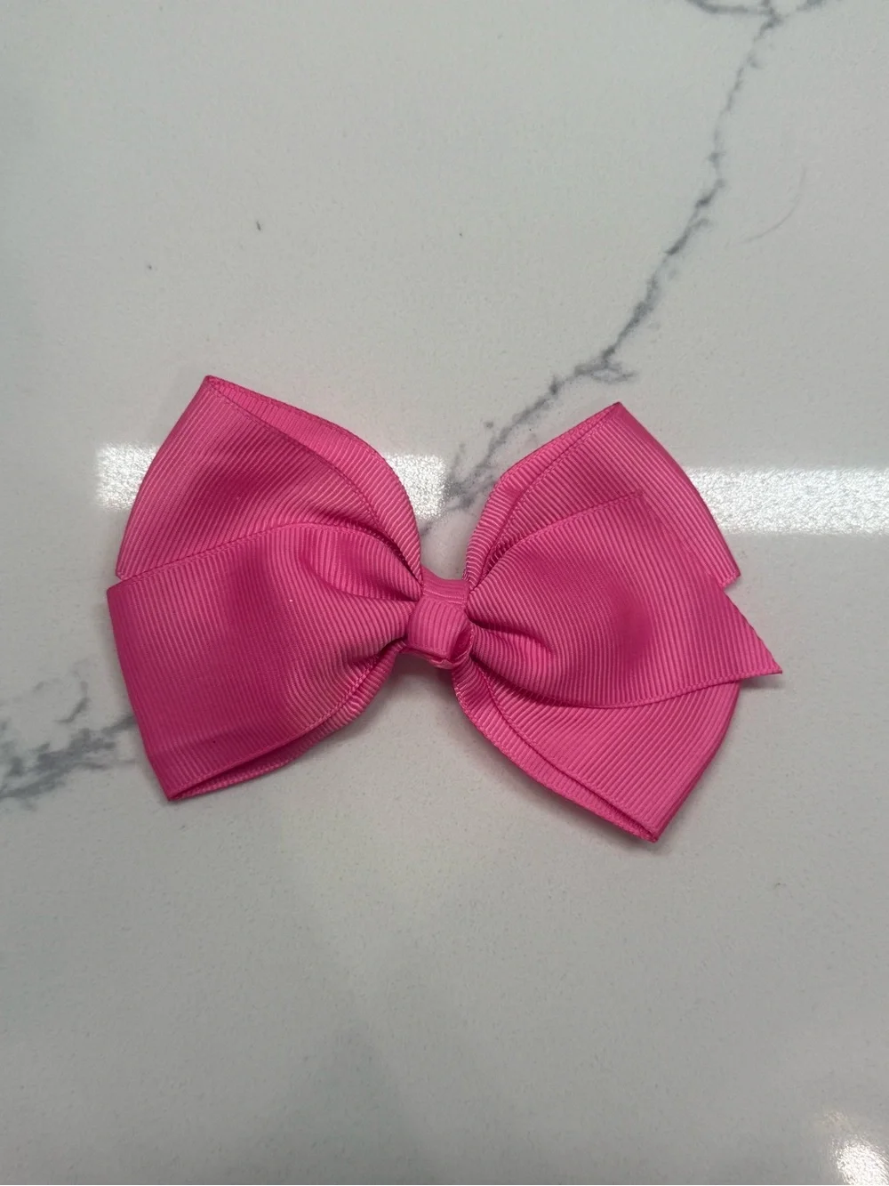 Kids Ribbon Hair Bows - Purple, Rainbow, Pink